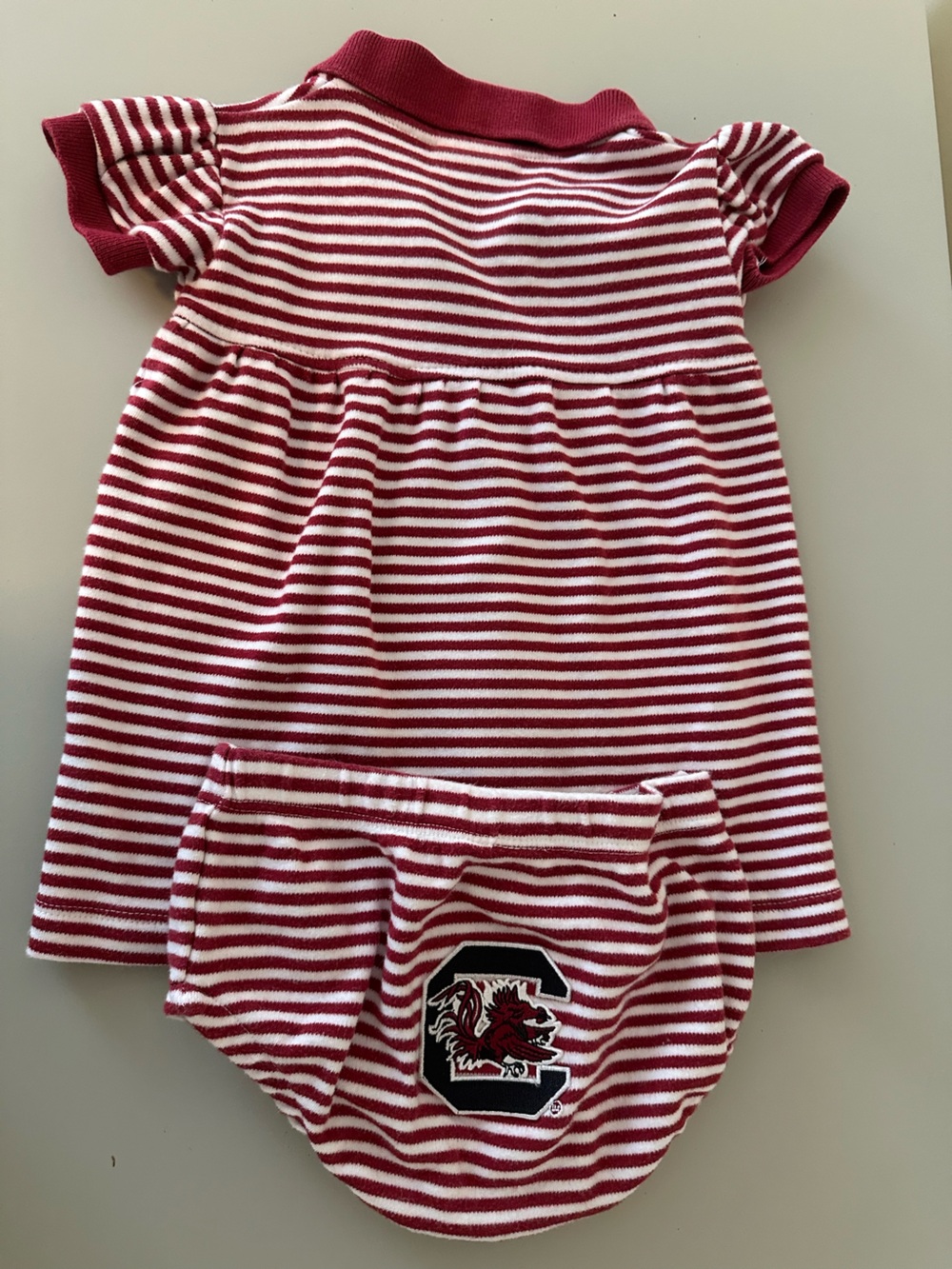 Gamecock University of South Carolina Baby Girl Dress w/ diaper cover - Picture 3 of 3